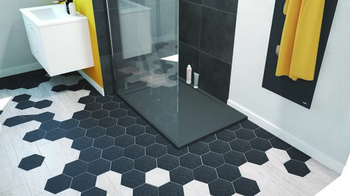 Receveur de Douche Résine de Synthèse Spirit Anthracite 80x160